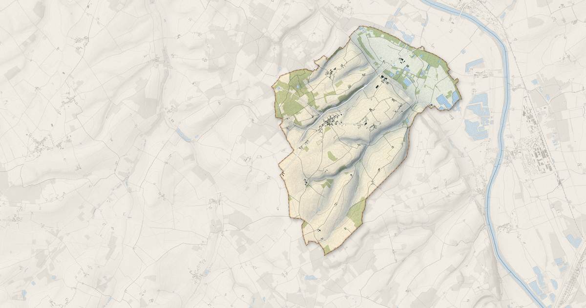 Portrait cartographique de Rilly-sur-Vienne : relief, eau, forêts, bâti et voies, calculés à partir des données de l'IGN