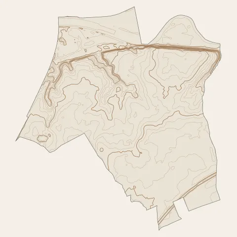 Saint-Avertin : courbes de niveau