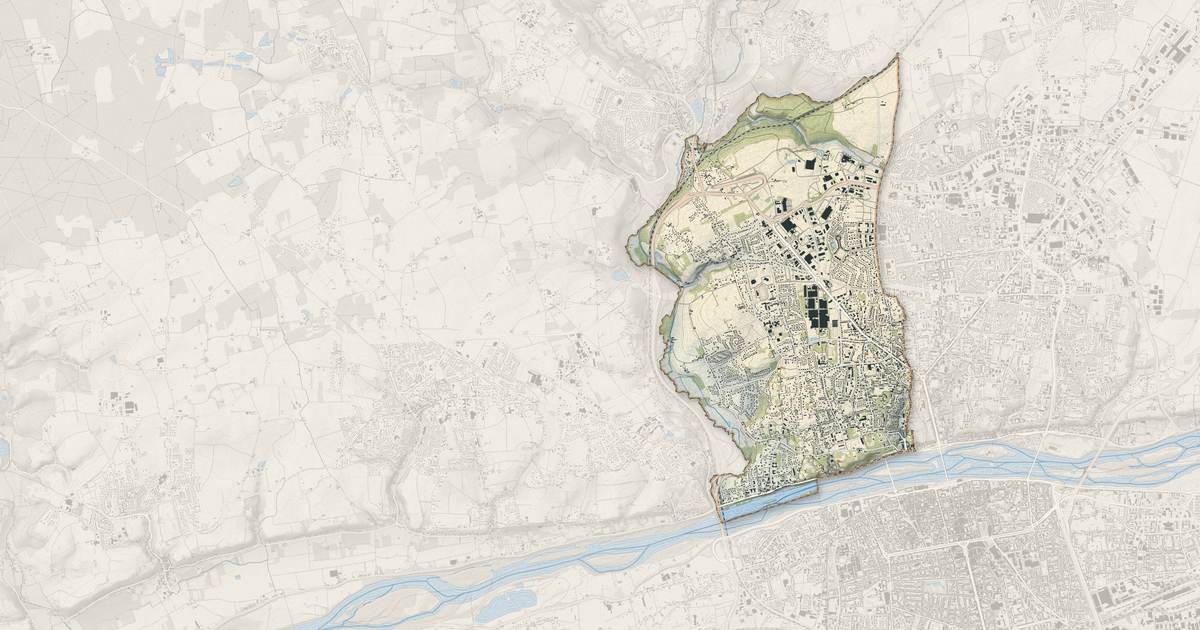 Portrait cartographique de Saint-Cyr-sur-Loire : relief, eau, forêts, bâti et voies, calculés à partir des données de l'IGN