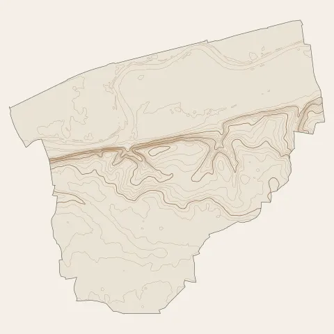 Savonnières : courbes de niveau