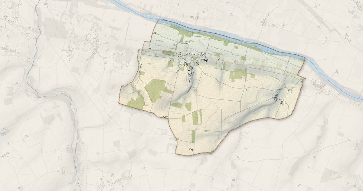 Portrait cartographique de Sazilly : relief, eau, forêts, bâti et voies, calculés à partir des données de l'IGN