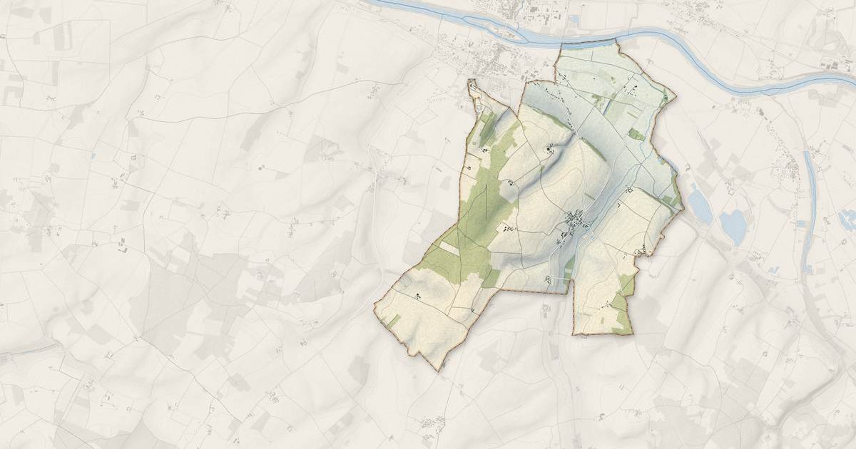Portrait cartographique de Theneuil : relief, eau, forêts, bâti et voies, calculés à partir des données de l'IGN