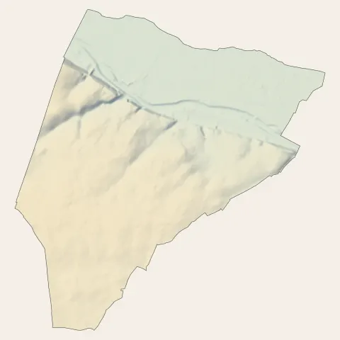 Véretz : relief