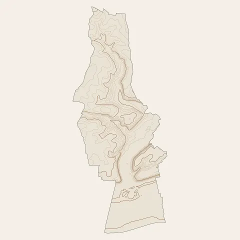 Vernou-sur-Brenne : courbes de niveau