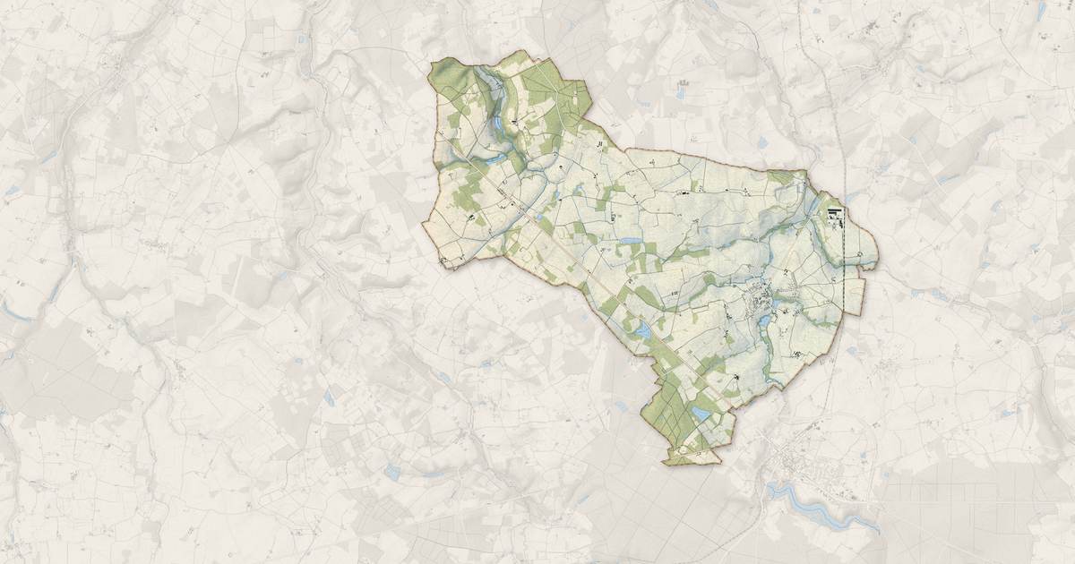 Portrait cartographique de Villiers-au-Bouin : relief, eau, forêts, bâti et voies, calculés à partir des données de l'IGN