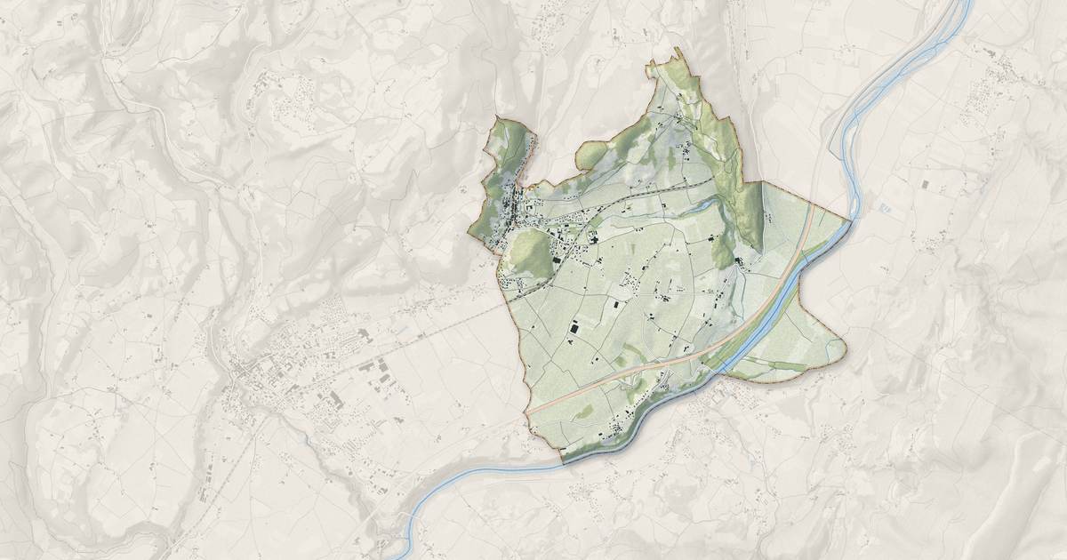 Portrait cartographique de L'Albenc : relief, eau, forêts, bâti et voies, calculés à partir des données de l'IGN
