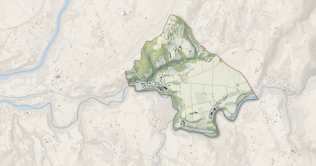 Portrait cartographique de Auberives-en-Royans : relief, eau, forêts, bâti et voies, calculés à partir des données de l'IGN