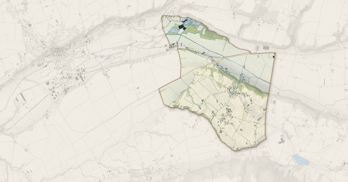 Portrait cartographique de Beaufort : relief, eau, forêts, bâti et voies, calculés à partir des données de l'IGN