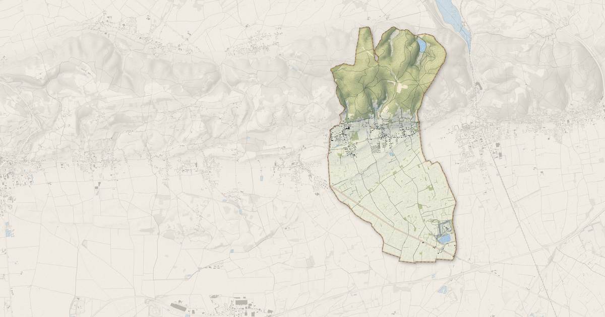 Portrait cartographique de Bévenais : relief, eau, forêts, bâti et voies, calculés à partir des données de l'IGN