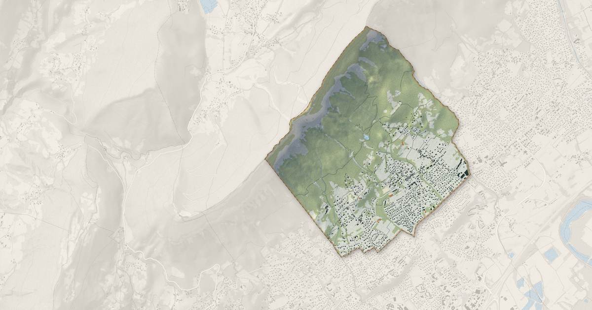 Portrait cartographique de Biviers : relief, eau, forêts, bâti et voies, calculés à partir des données de l'IGN
