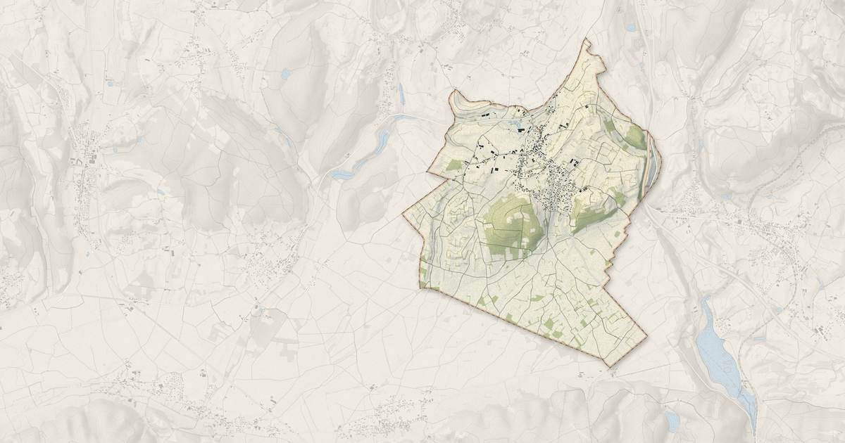 Portrait cartographique de Bizonnes : relief, eau, forêts, bâti et voies, calculés à partir des données de l'IGN