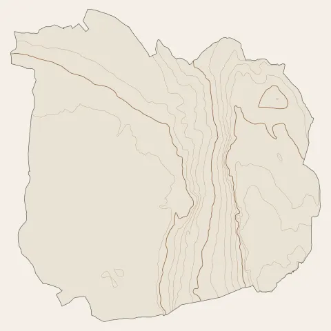 La Buisse : courbes de niveau