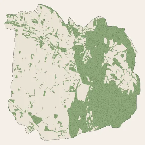 La Buisse : bois, forêts et landes