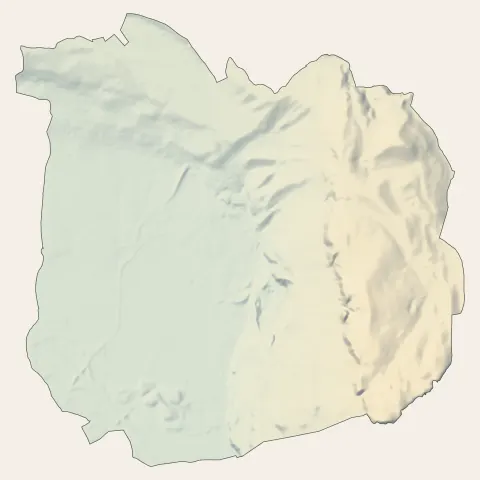 La Buisse : relief