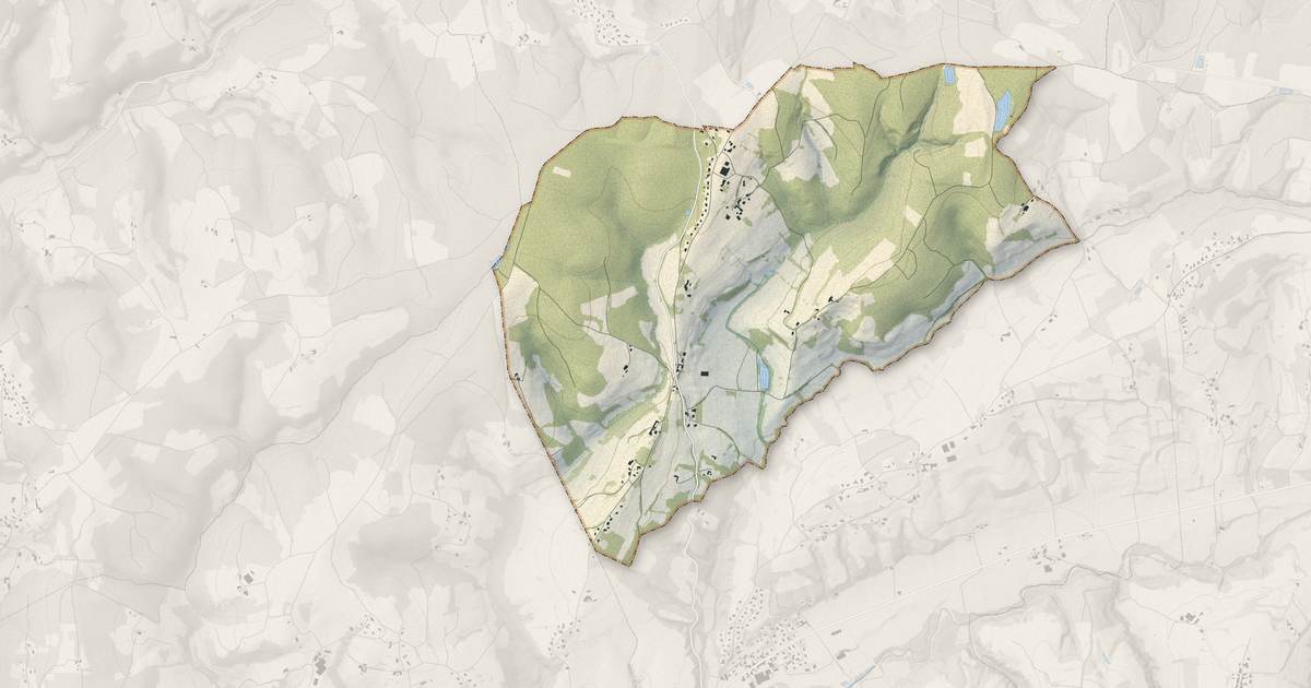 Portrait cartographique de Chalon : relief, eau, forêts, bâti et voies, calculés à partir des données de l'IGN