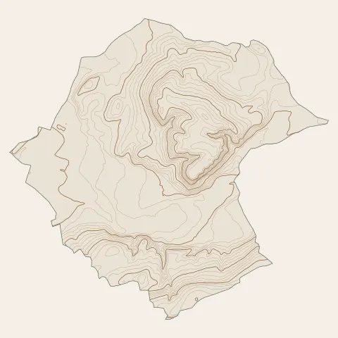 Charantonnay : courbes de niveau