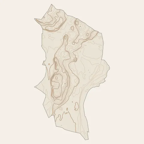 Charvieu-Chavagneux : courbes de niveau