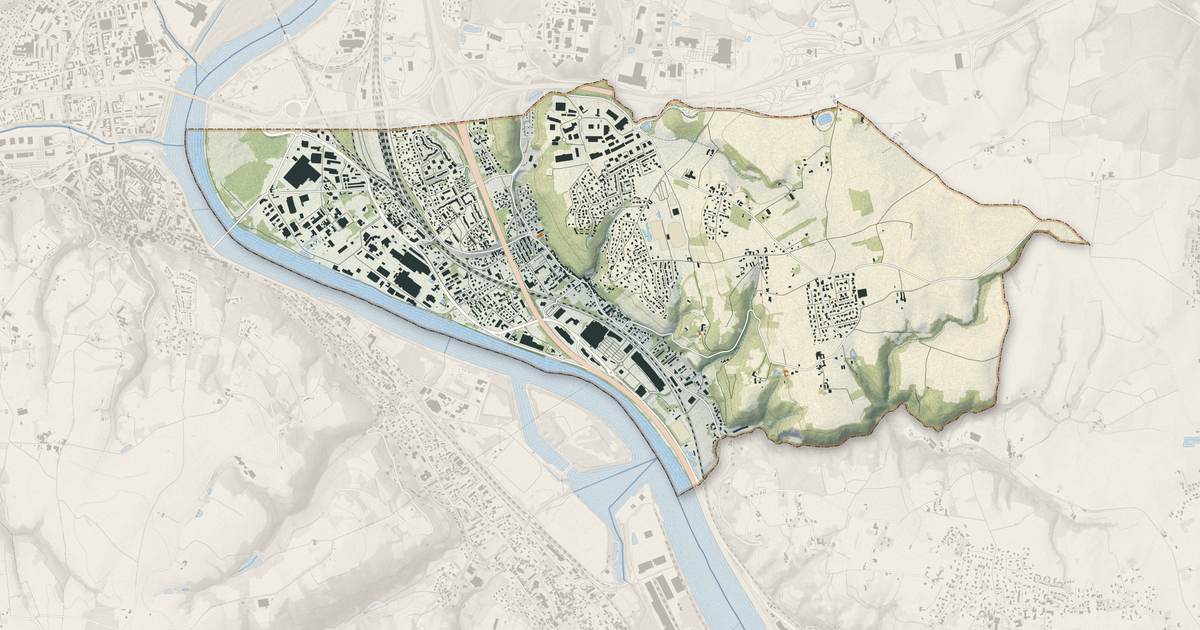 Portrait cartographique de Chasse-sur-Rhône : relief, eau, forêts, bâti et voies, calculés à partir des données de l'IGN