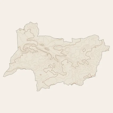 Châtonnay : courbes de niveau