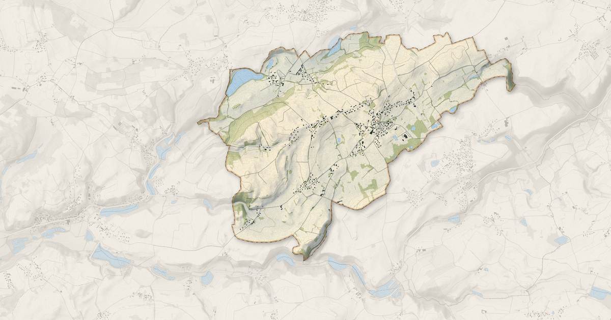 Portrait cartographique de Culin : relief, eau, forêts, bâti et voies, calculés à partir des données de l'IGN