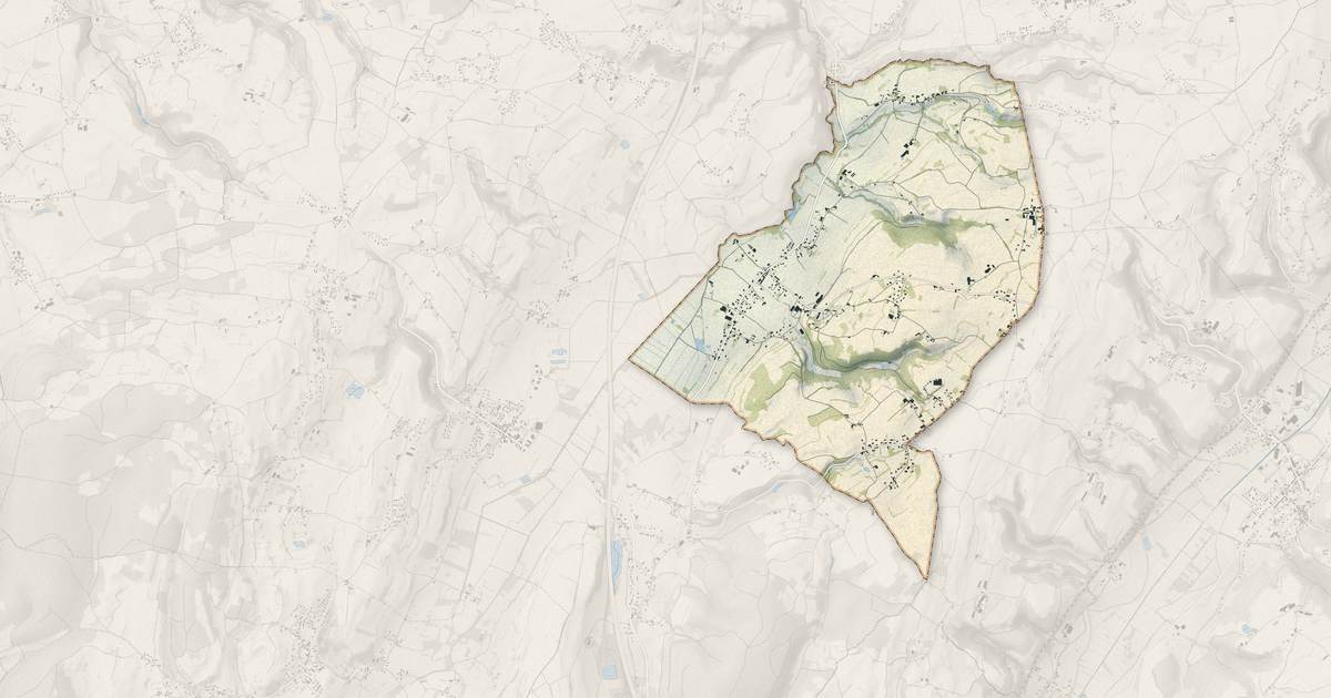 Portrait cartographique de Doissin : relief, eau, forêts, bâti et voies, calculés à partir des données de l'IGN