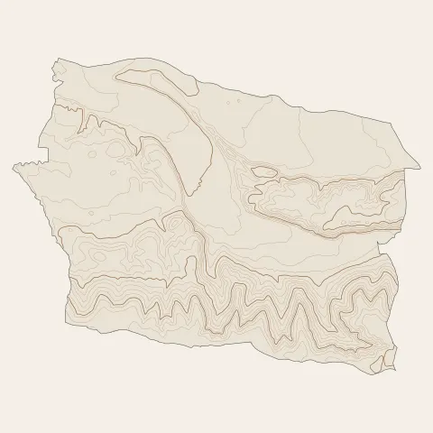 Eyzin-Pinet : courbes de niveau