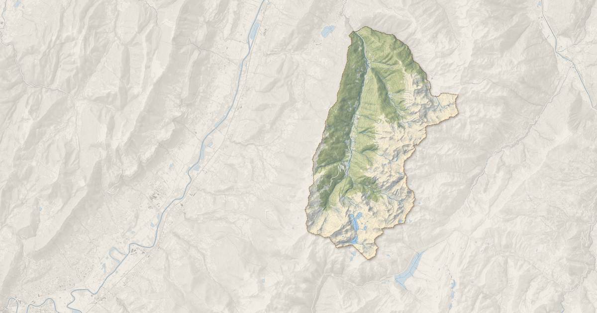Portrait cartographique de Le Haut-Bréda : relief, eau, forêts, bâti et voies, calculés à partir des données de l'IGN