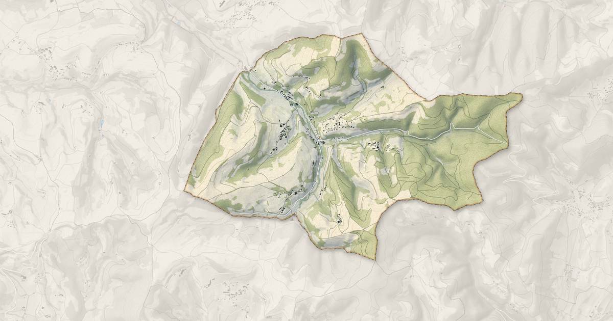 Portrait cartographique de La Forteresse : relief, eau, forêts, bâti et voies, calculés à partir des données de l'IGN