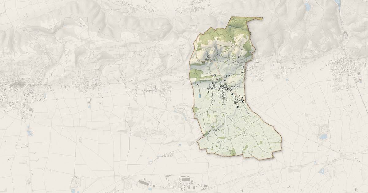 Portrait cartographique de La Frette : relief, eau, forêts, bâti et voies, calculés à partir des données de l'IGN