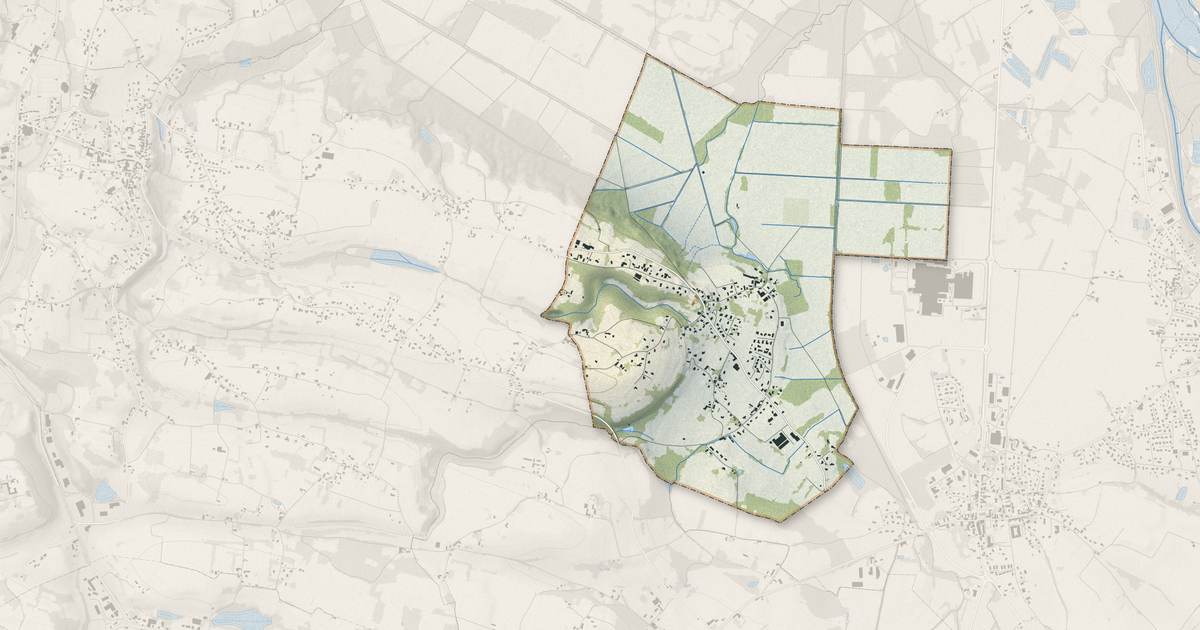 Portrait cartographique de Granieu : relief, eau, forêts, bâti et voies, calculés à partir des données de l'IGN