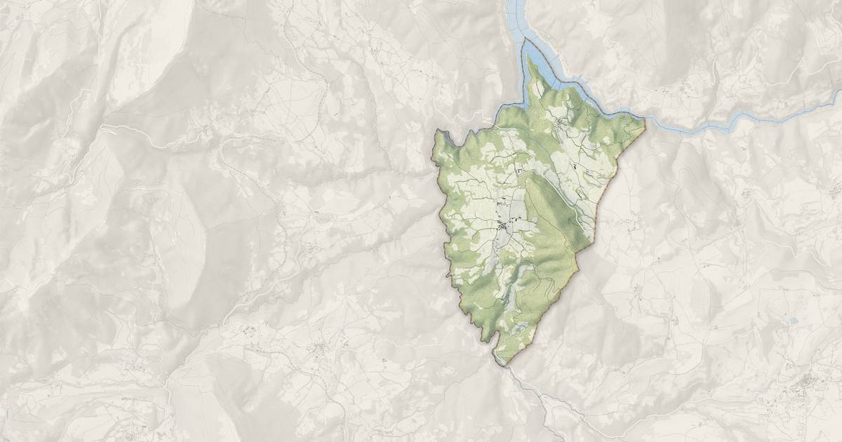 Portrait cartographique de Lavars : relief, eau, forêts, bâti et voies, calculés à partir des données de l'IGN