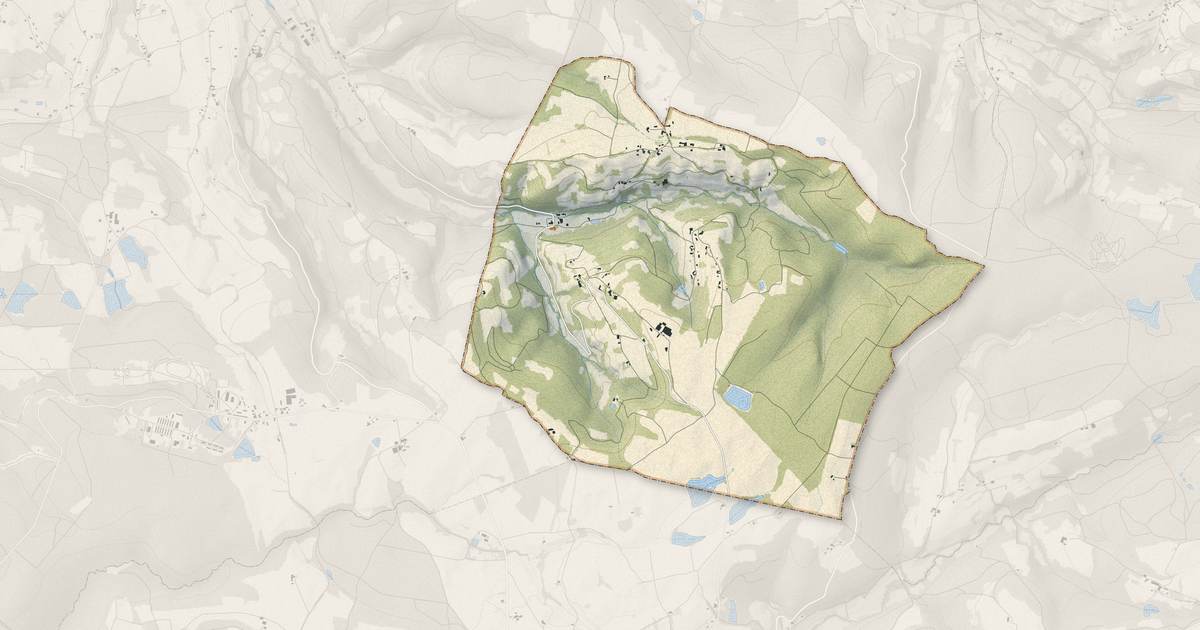 Portrait cartographique de Marnans : relief, eau, forêts, bâti et voies, calculés à partir des données de l'IGN
