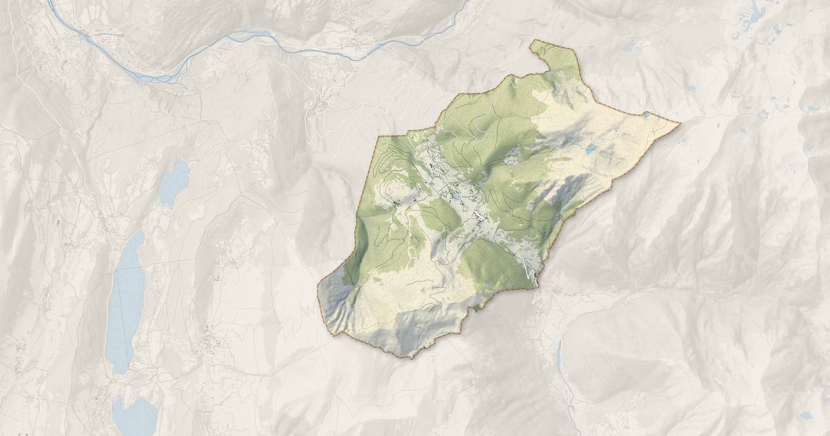 Portrait cartographique de La Morte : relief, eau, forêts, bâti et voies, calculés à partir des données de l'IGN