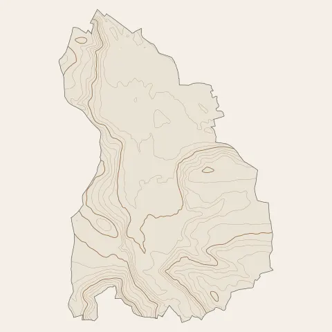 Nivolas-Vermelle : courbes de niveau