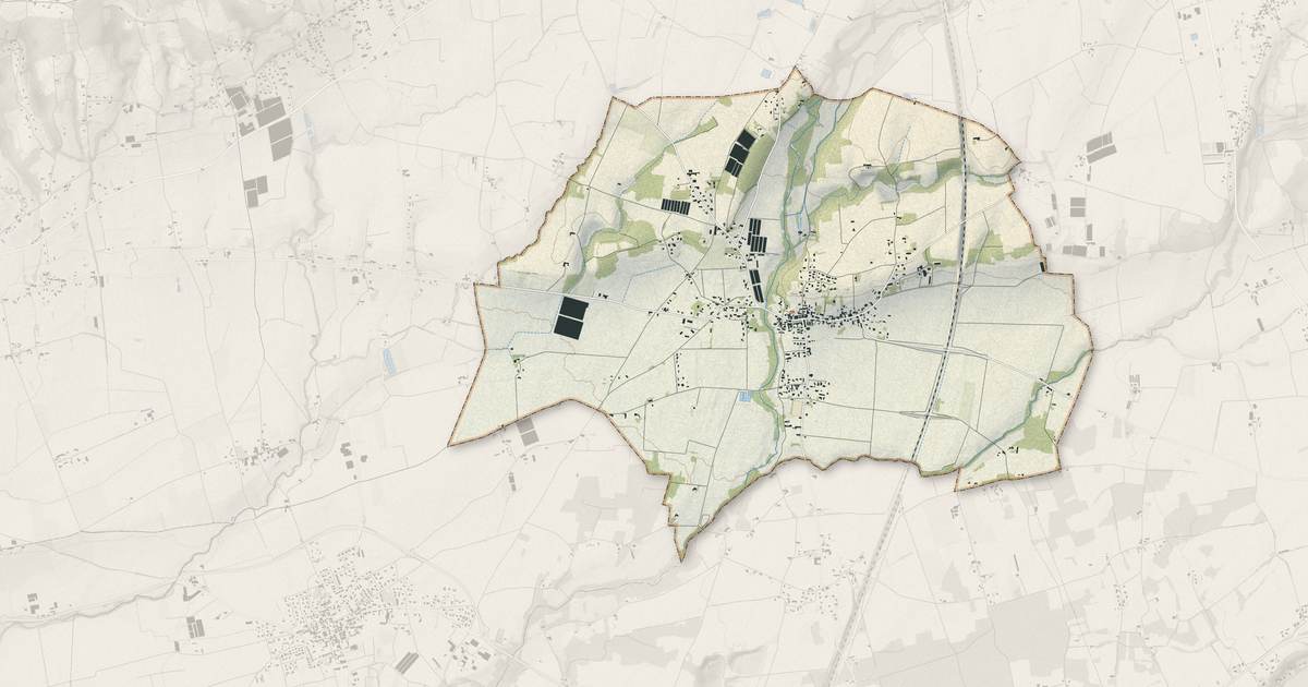 Portrait cartographique de Pact : relief, eau, forêts, bâti et voies, calculés à partir des données de l'IGN