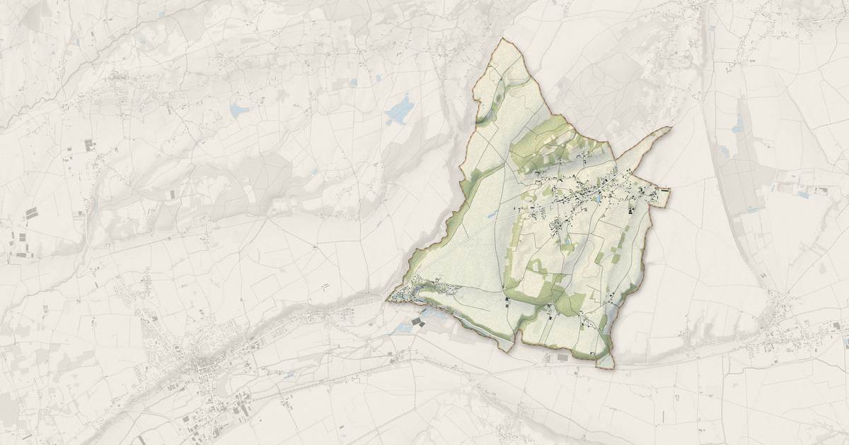 Portrait cartographique de Pajay : relief, eau, forêts, bâti et voies, calculés à partir des données de l'IGN