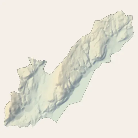 Villages du Lac de Paladru : relief