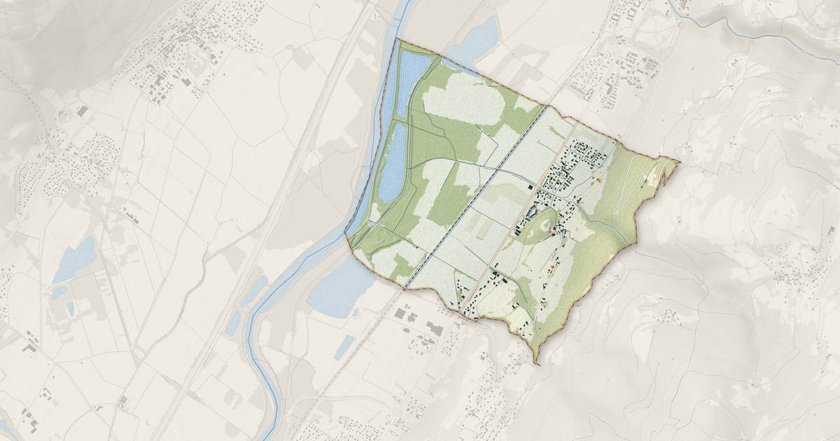 Portrait cartographique de La Pierre : relief, eau, forêts, bâti et voies, calculés à partir des données de l'IGN