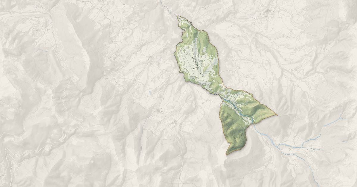 Portrait cartographique de Prébois : relief, eau, forêts, bâti et voies, calculés à partir des données de l'IGN