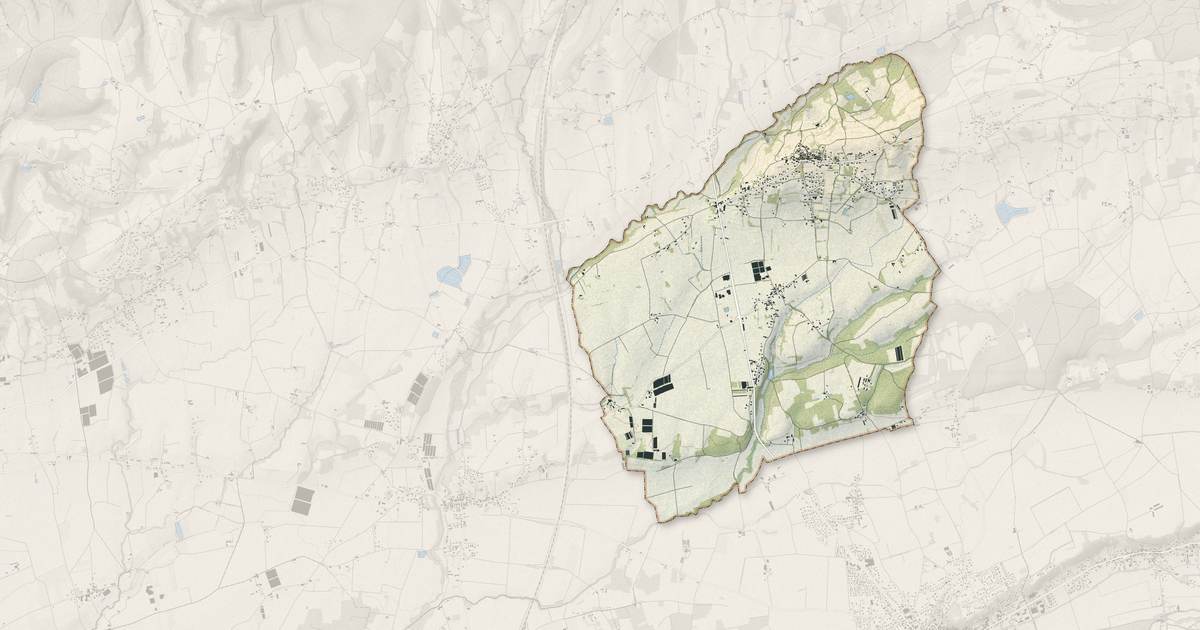 Portrait cartographique de Revel-Tourdan : relief, eau, forêts, bâti et voies, calculés à partir des données de l'IGN