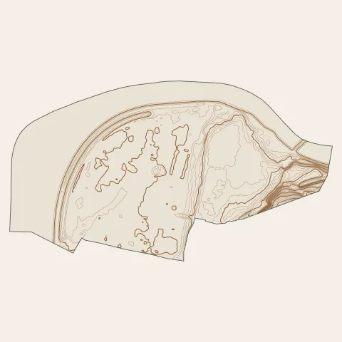 Les Roches-de-Condrieu : courbes de niveau