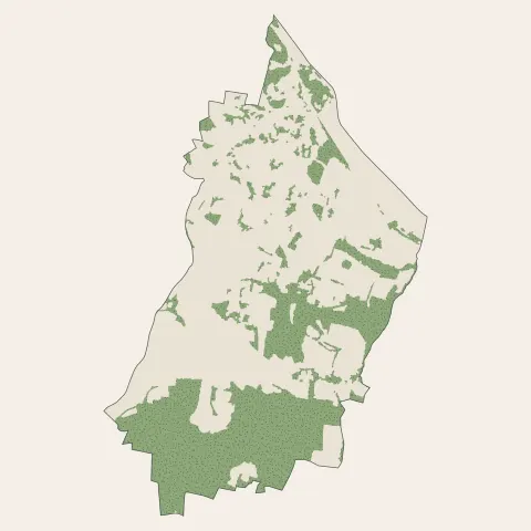 Saint-Alban-de-Roche : bois, forêts et landes