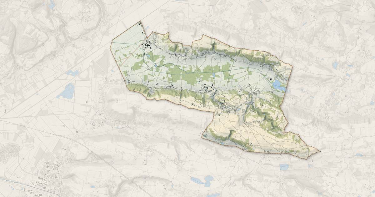 Portrait cartographique de Saint-Chef : relief, eau, forêts, bâti et voies, calculés à partir des données de l'IGN