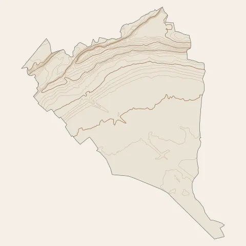 Saint-Jean-de-Moirans : courbes de niveau