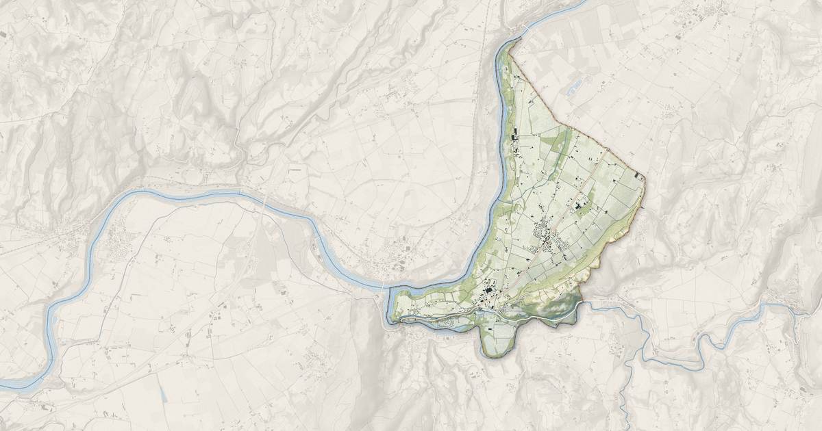 Portrait cartographique de Saint-Just-de-Claix : relief, eau, forêts, bâti et voies, calculés à partir des données de l'IGN