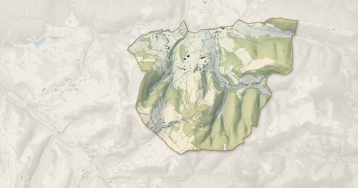 Portrait cartographique de Saint-Paul-d'Izeaux : relief, eau, forêts, bâti et voies, calculés à partir des données de l'IGN