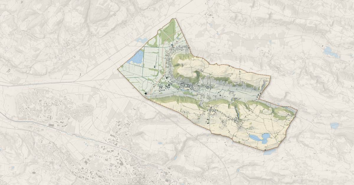 Portrait cartographique de Saint-Savin : relief, eau, forêts, bâti et voies, calculés à partir des données de l'IGN