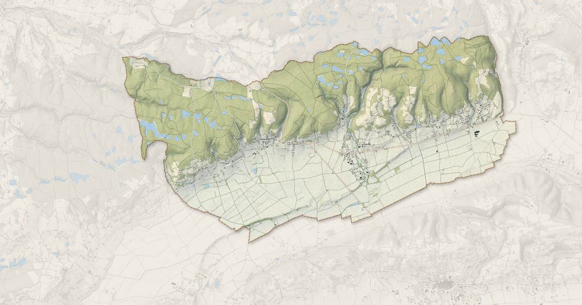 Portrait cartographique de Porte-des-Bonnevaux : relief, eau, forêts, bâti et voies, calculés à partir des données de l'IGN