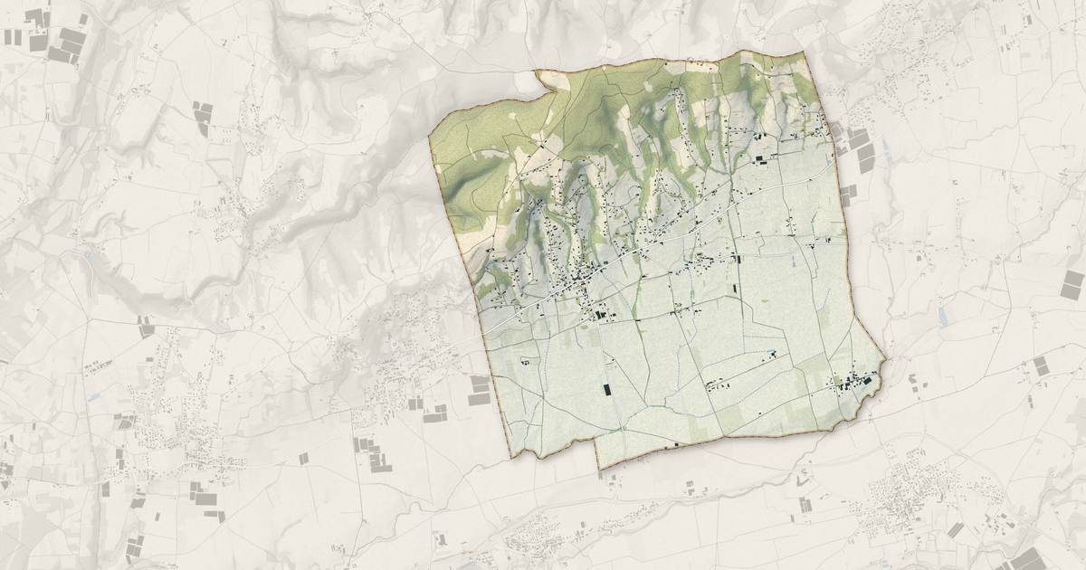Portrait cartographique de Sonnay : relief, eau, forêts, bâti et voies, calculés à partir des données de l'IGN