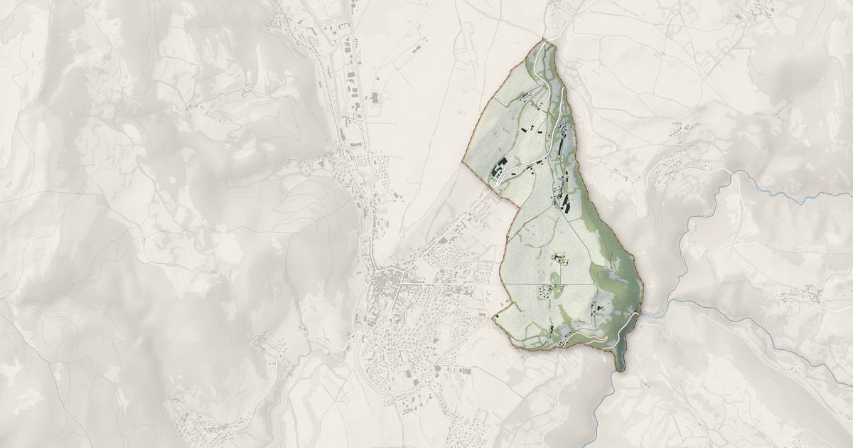 Portrait cartographique de Sousville : relief, eau, forêts, bâti et voies, calculés à partir des données de l'IGN
